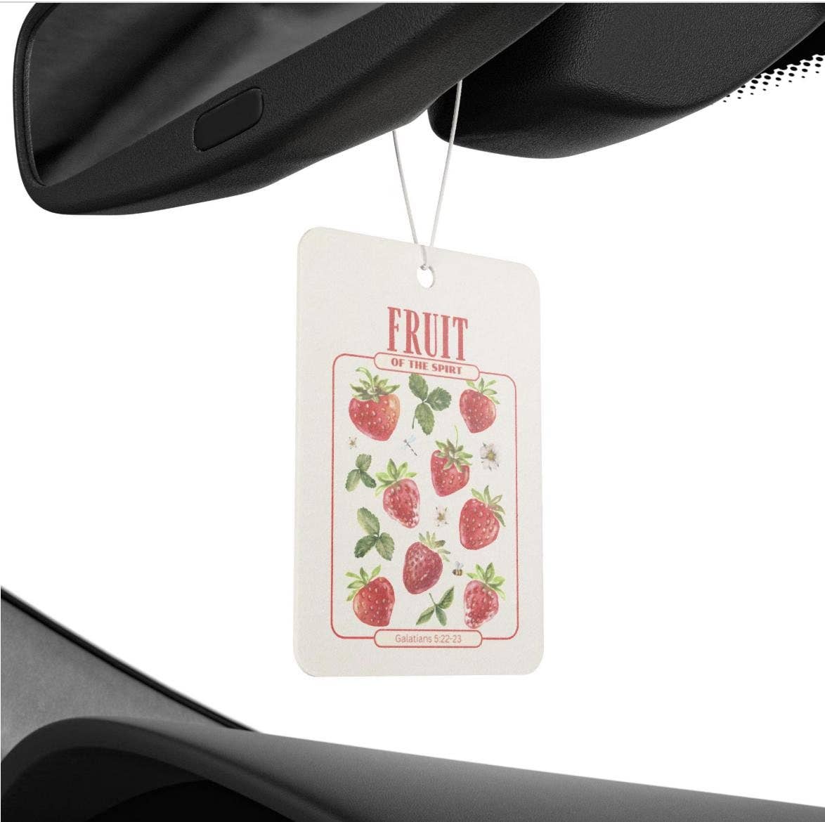 Fruit of the Spirit Car Freshener - Strawberry Scent