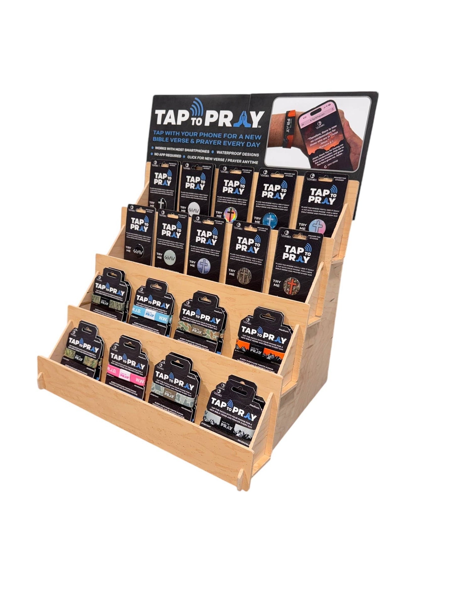 Tap To Pray Black & White - Jesus Is Lord