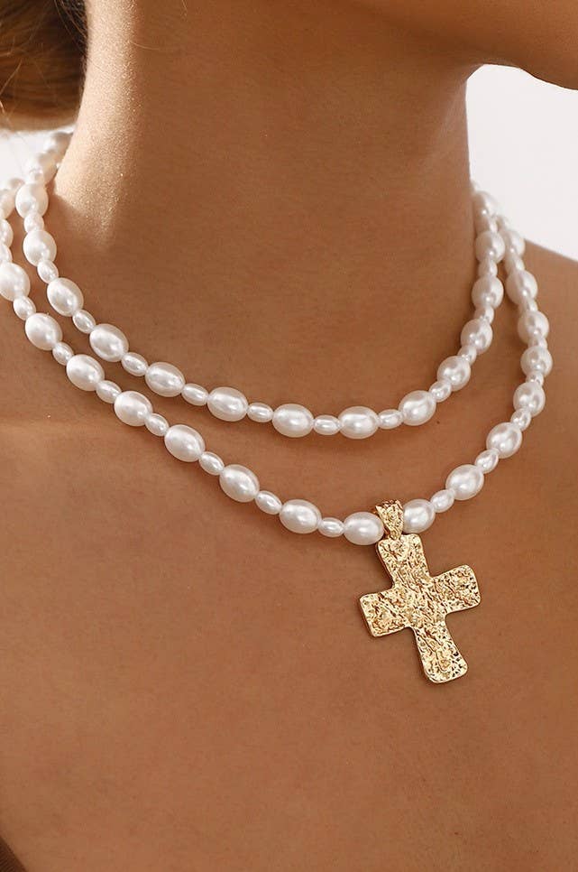Liza Pearl Layered Necklace