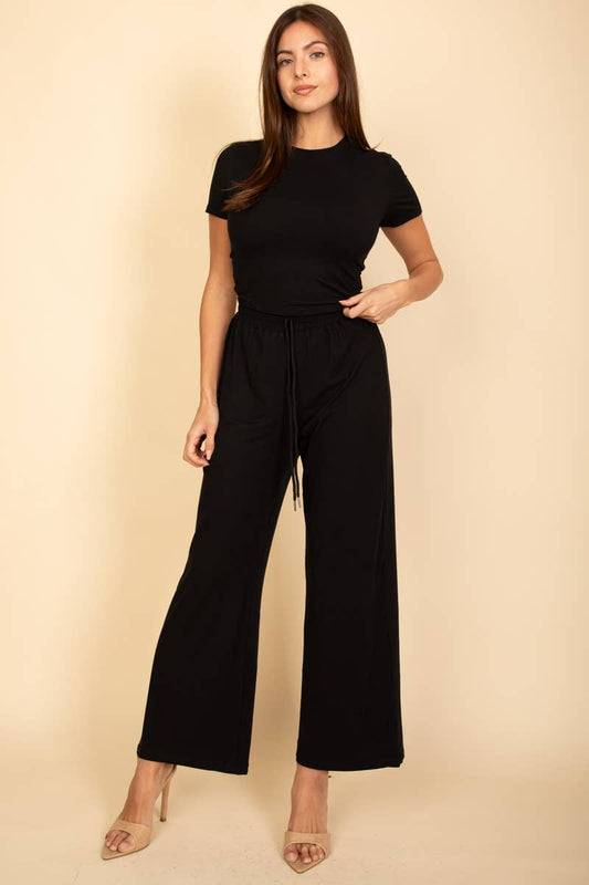 Camilla Crop Tee Lounge Matching Set