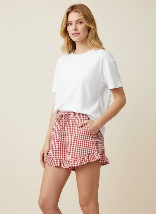 Sandy Gingham Shorts