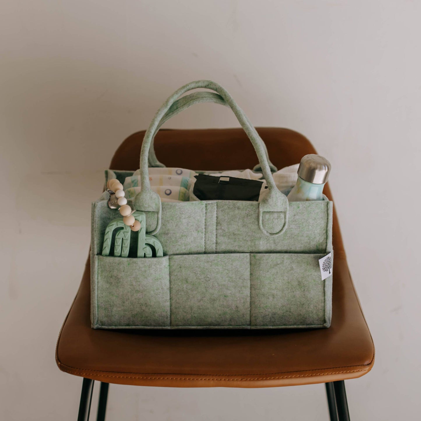 Parker Baby Co. - Diaper Caddy in Sage Green
