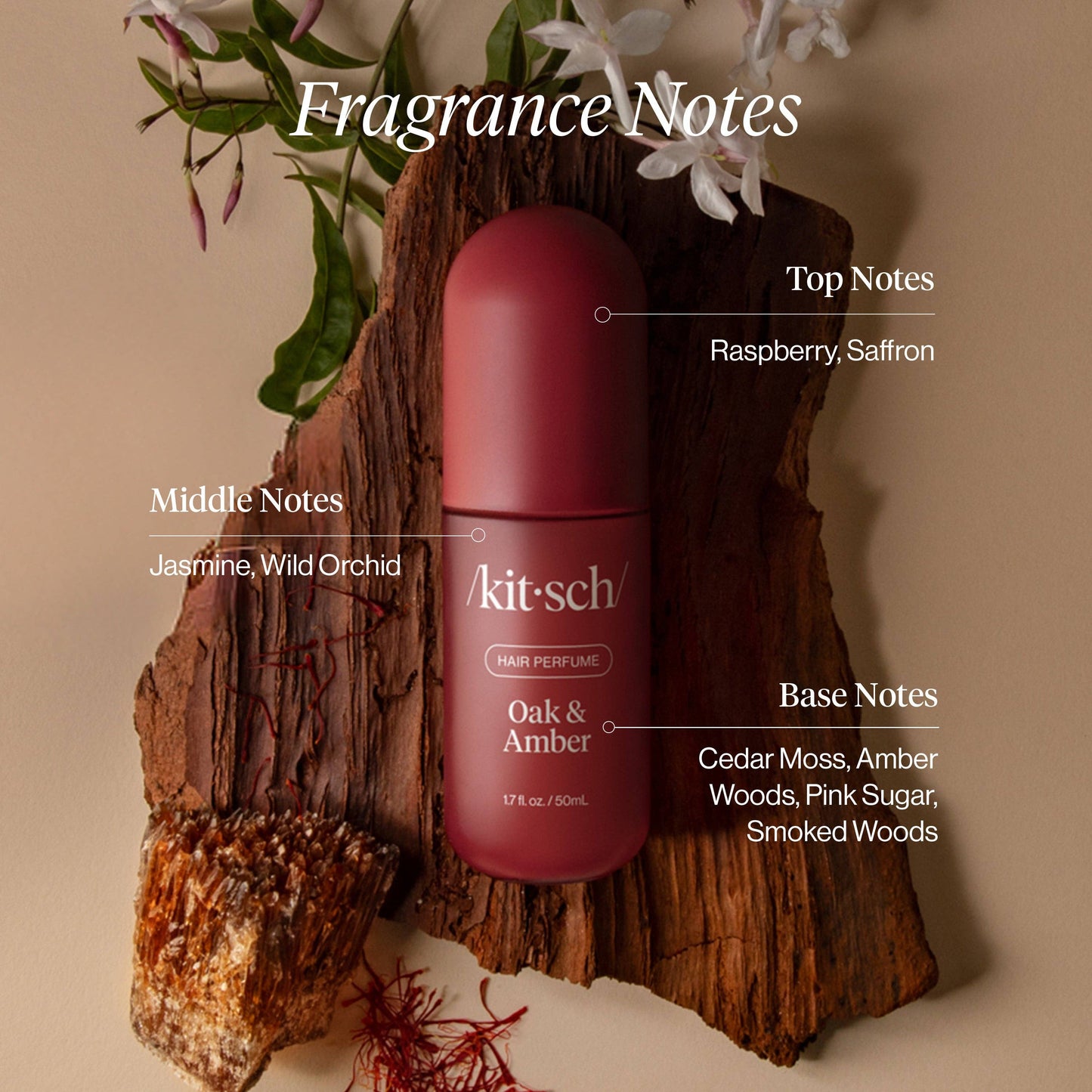 Kitsch - Oak & Amber Hair & Body Perfume Mist