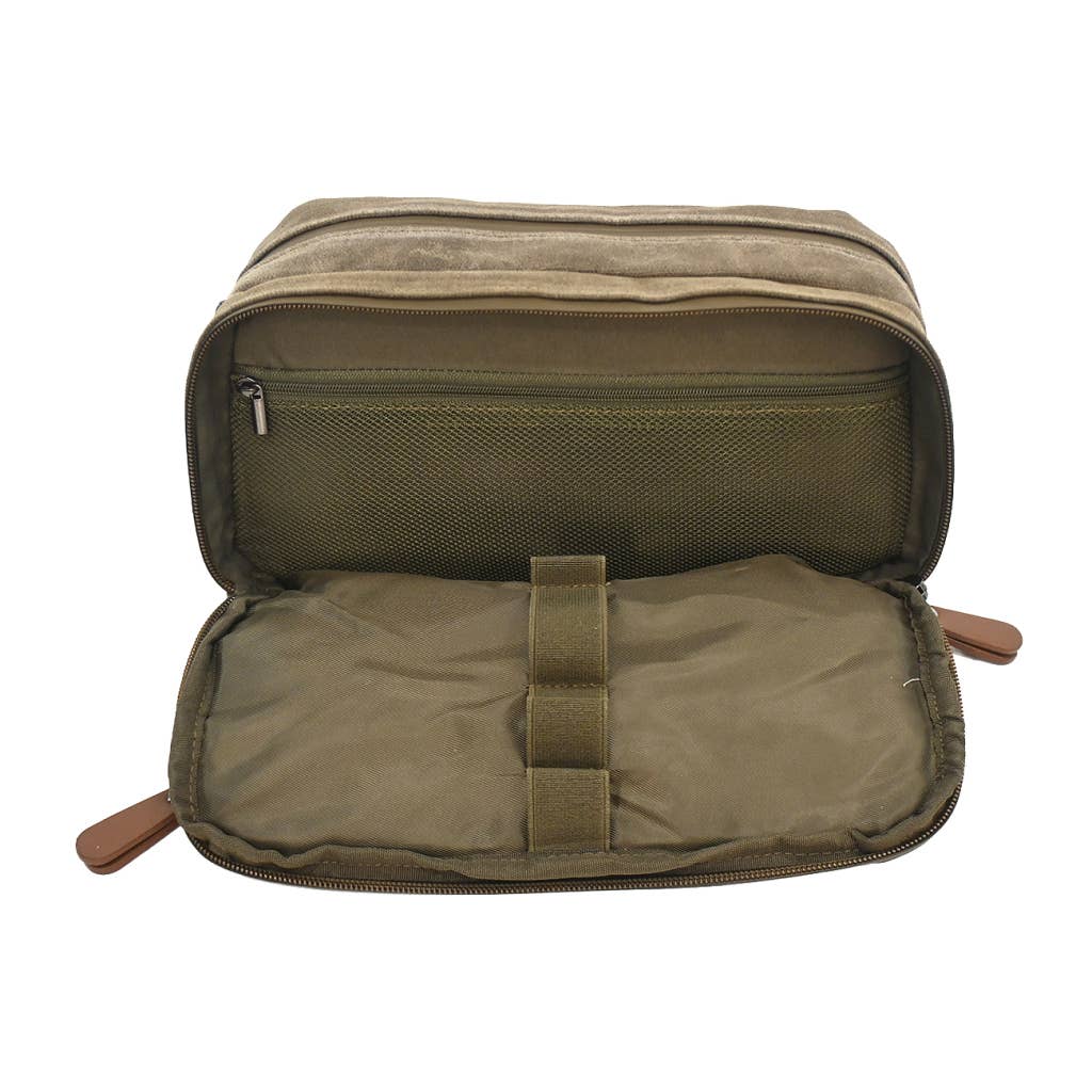 Lucky Brand  - Olive Men’s Canvas Toiletry Bag