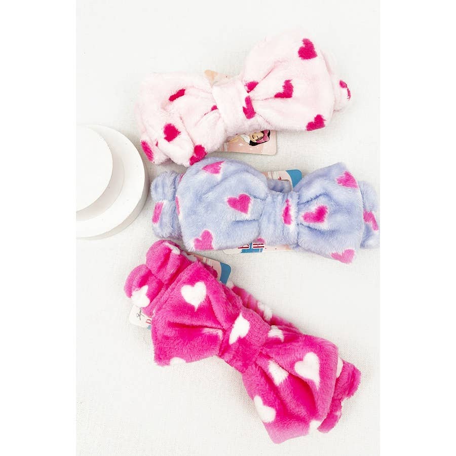 Heart Print Spa Headband