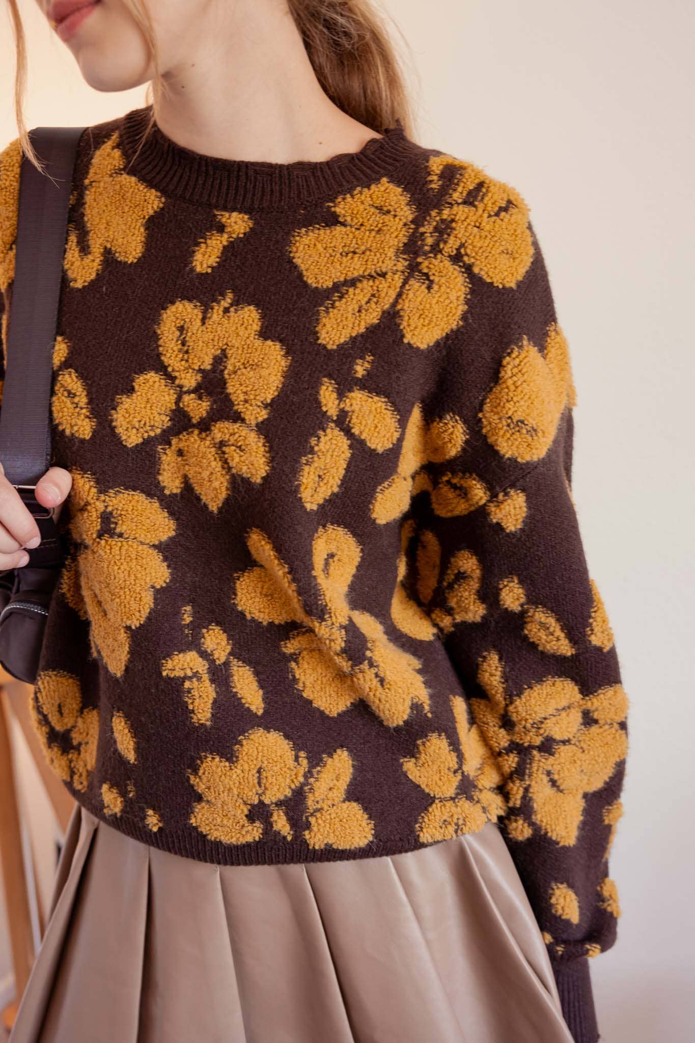 Sydney Floral Terry Sweater