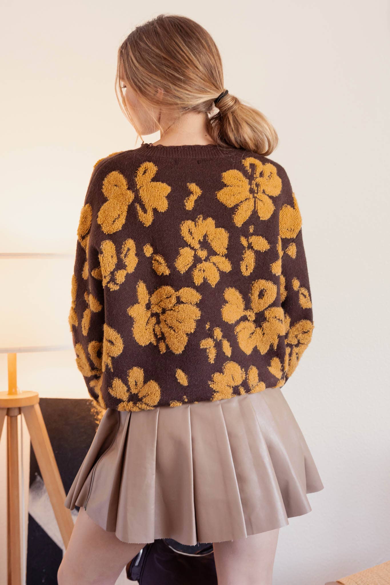 Sydney Floral Terry Sweater