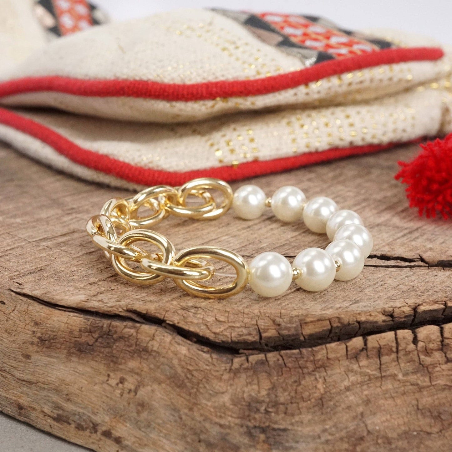 Kyla Beaded Chain bracelet