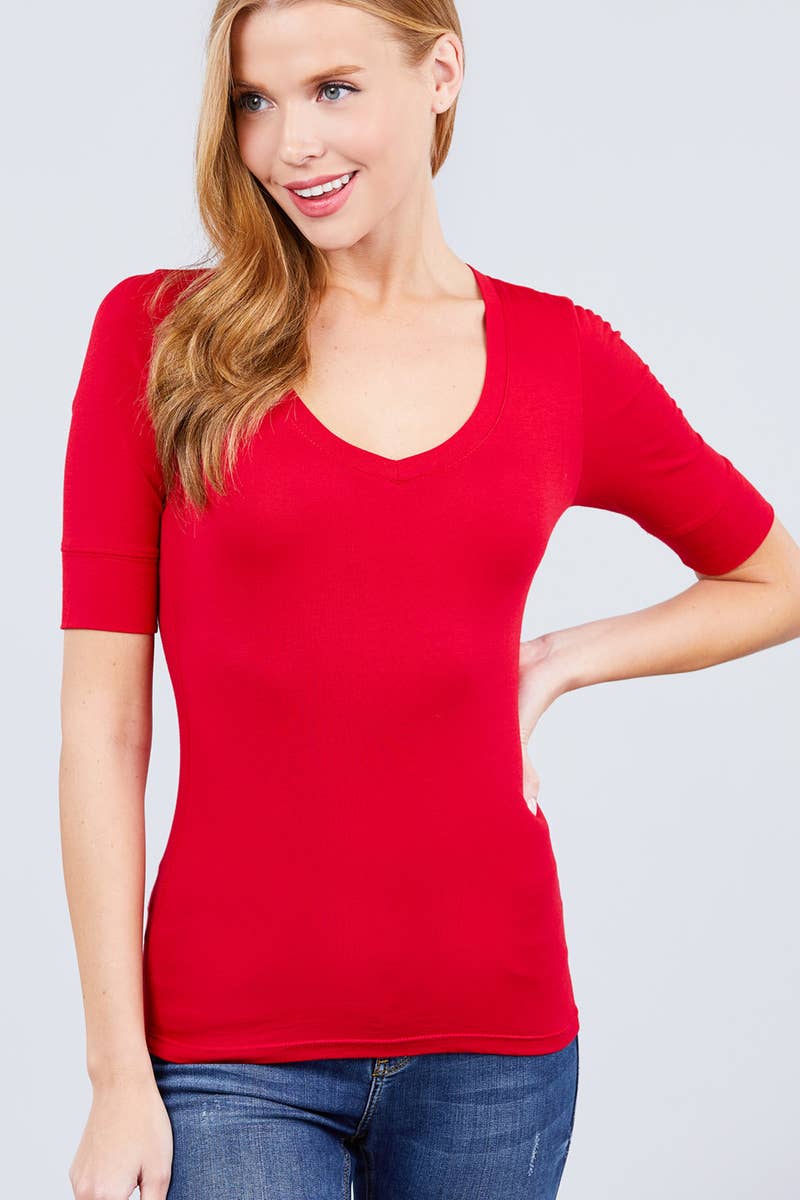 Trish V Neck Tee