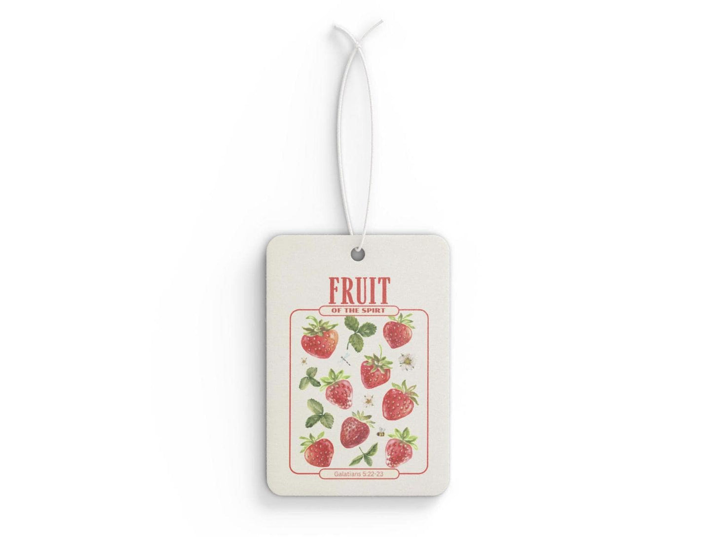 Fruit of the Spirit Car Freshener - Strawberry Scent
