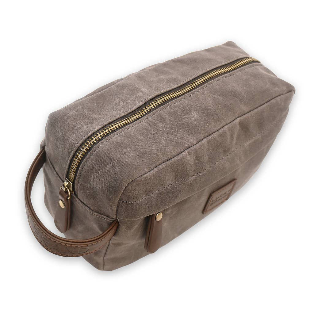 Lucky Brand - Grey Men’s Canvas Toiletry Bag