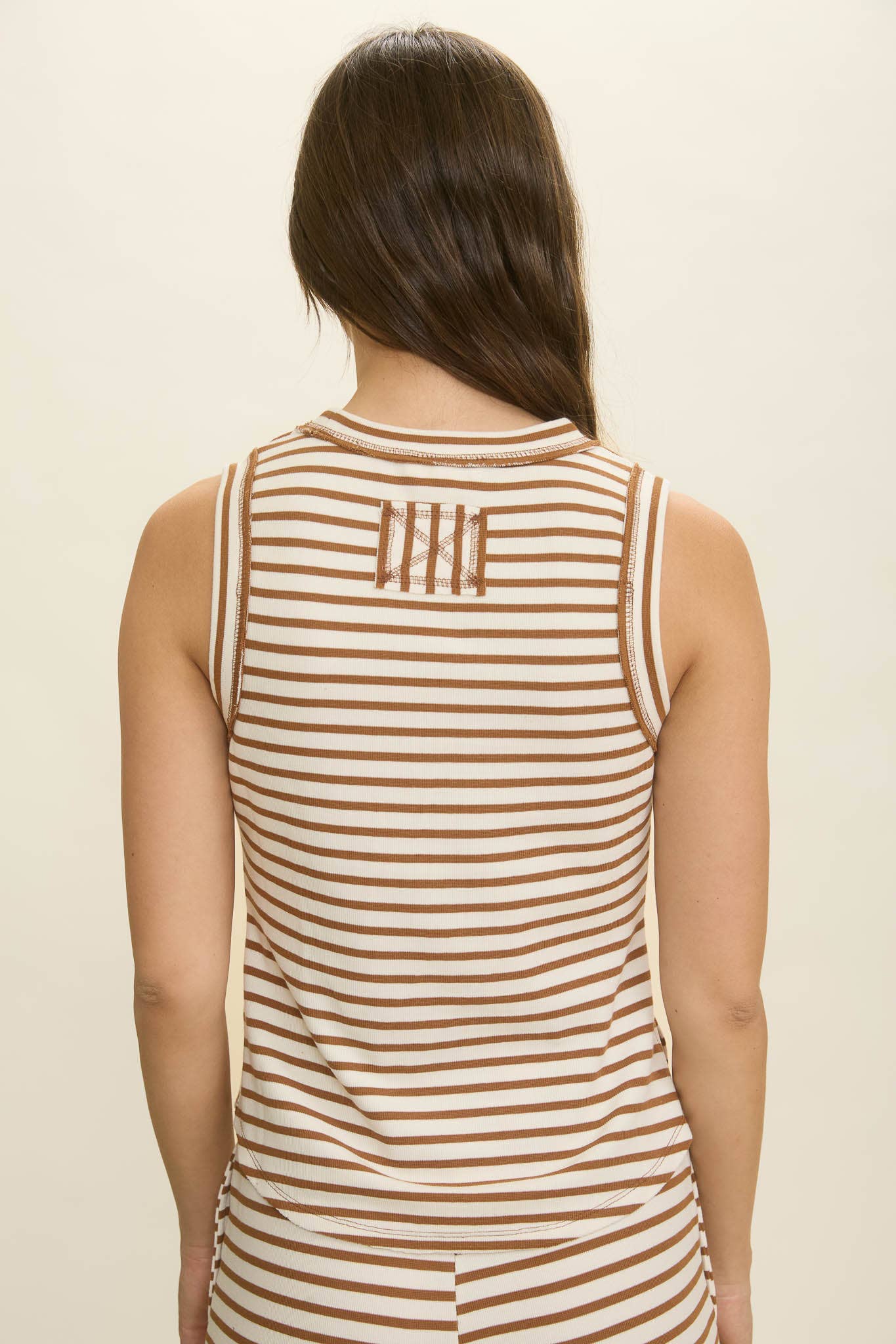 Alison Striped Knit Tank
