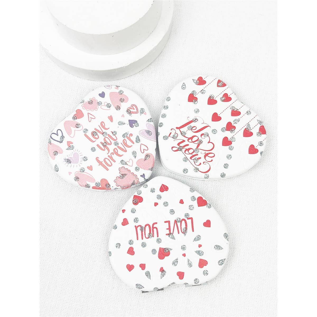 Valentines Heart Double Sided Mirror