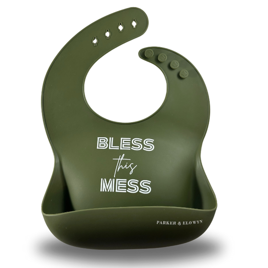 Bless this Mess -  Soft Waterproof Silicone Bib