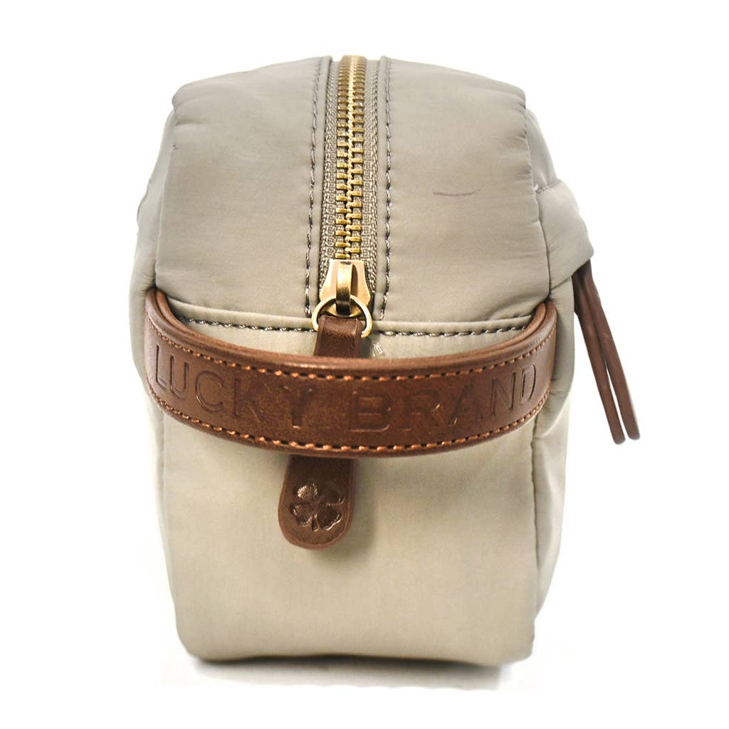 Lucky Brand -  Light Grey Men’s Canvas Toiletry Bag