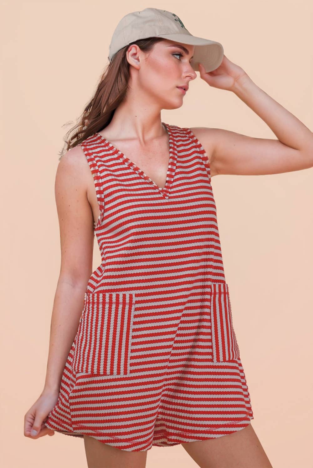 Lindsey Striped Romper