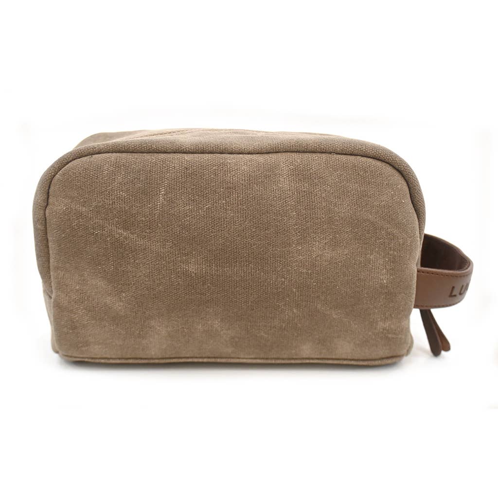 Lucky Brand - Men’s Brown Canvas Toiletry Bag