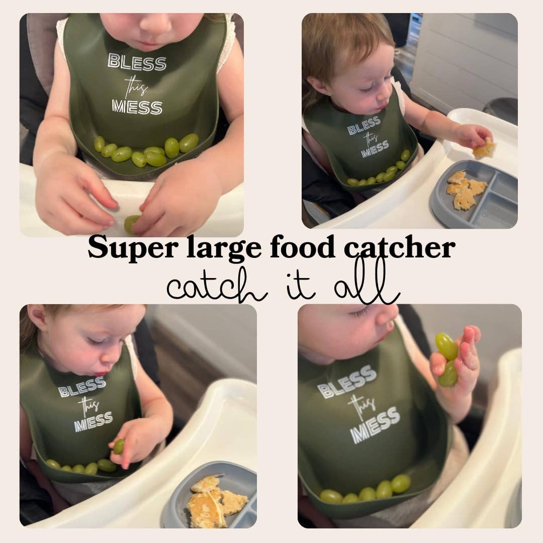 Bless this Mess -  Soft Waterproof Silicone Bib