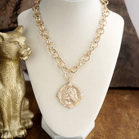 Lainey Coin Pendant Necklace