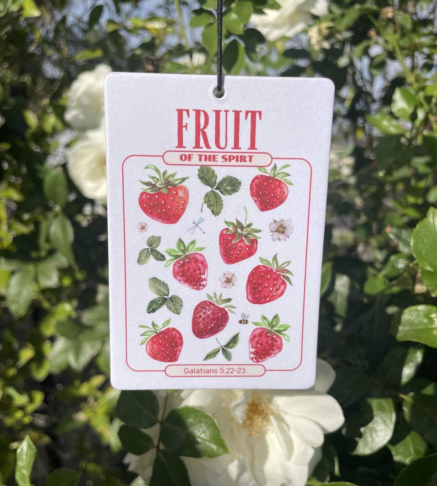 Fruit of the Spirit Car Freshener - Strawberry Scent