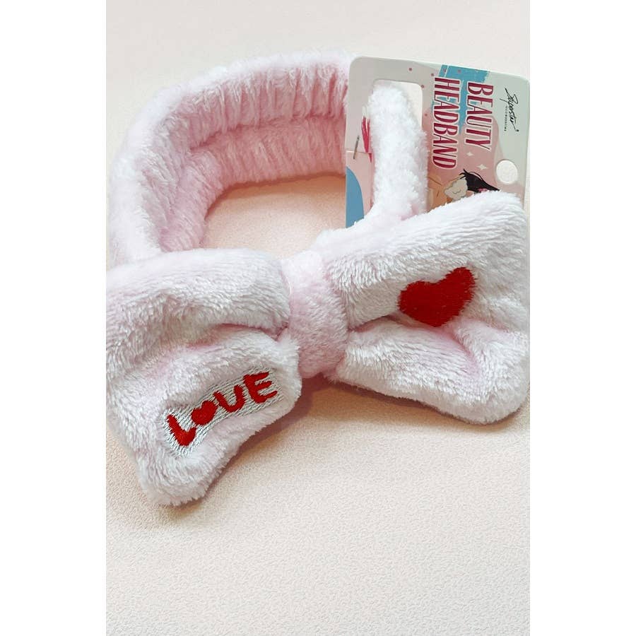 Love Heart Embroidered Headband