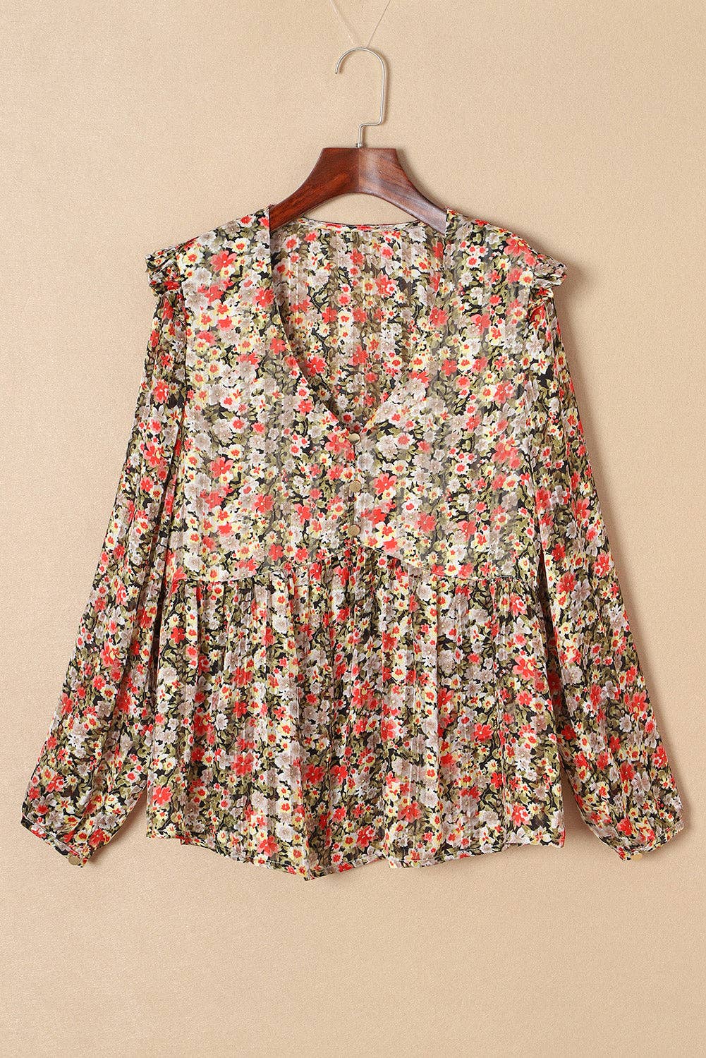 Babydoll Floral Blouse