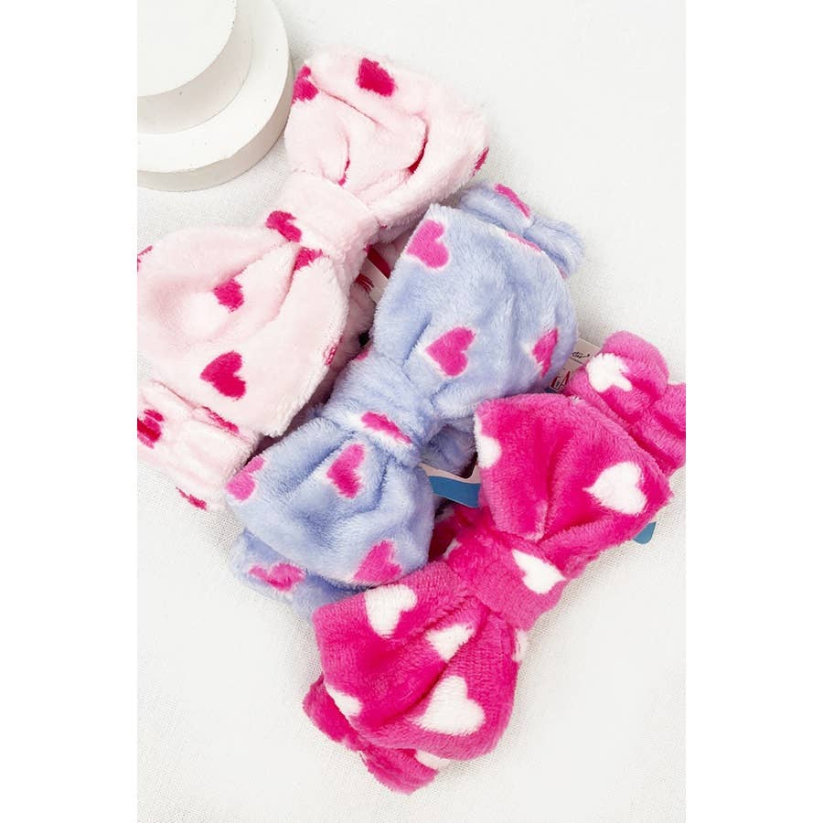 Heart Print Spa Headband