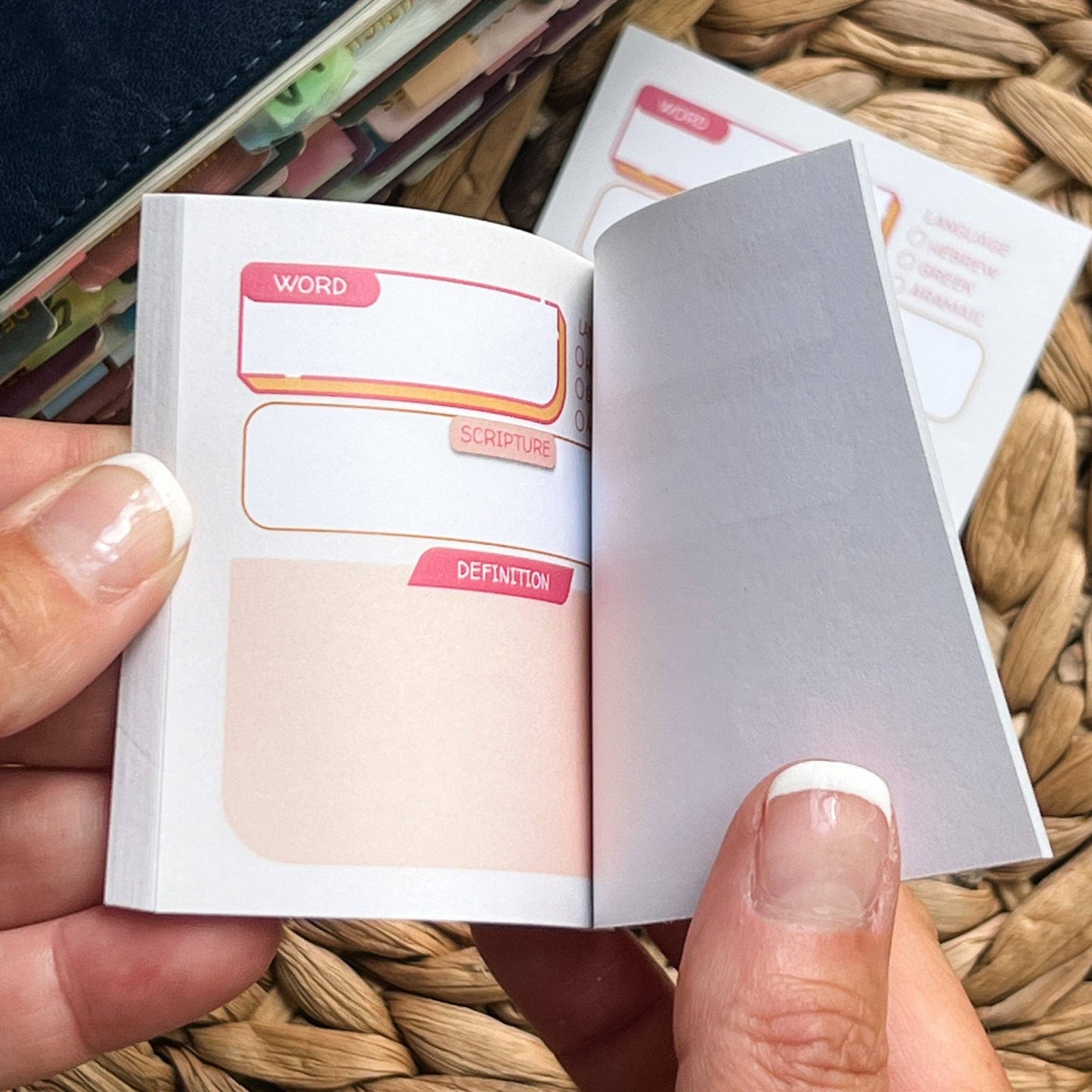 Pink & Beige - Bible Study Sticky Note Set