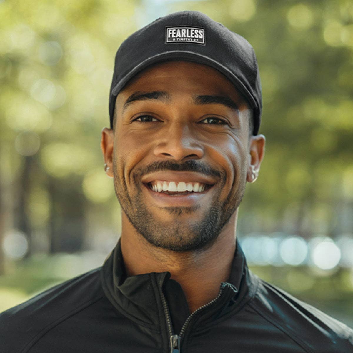 Kerusso Mens Cap - Black & White Fearless