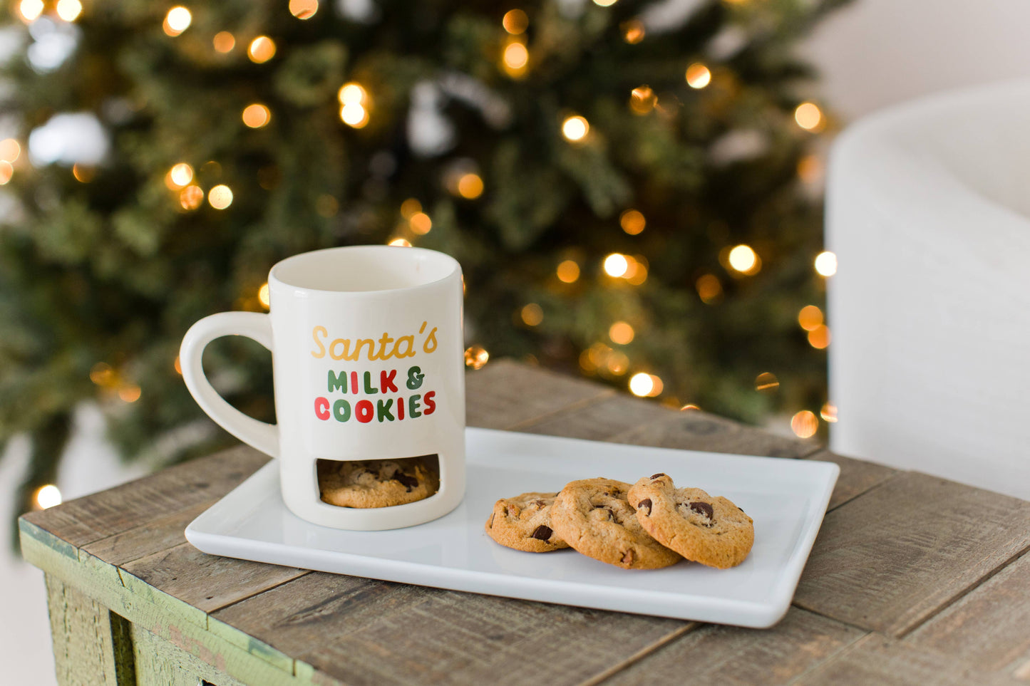 Santa’s Milk & Cookies Christmas Ceramic Mug