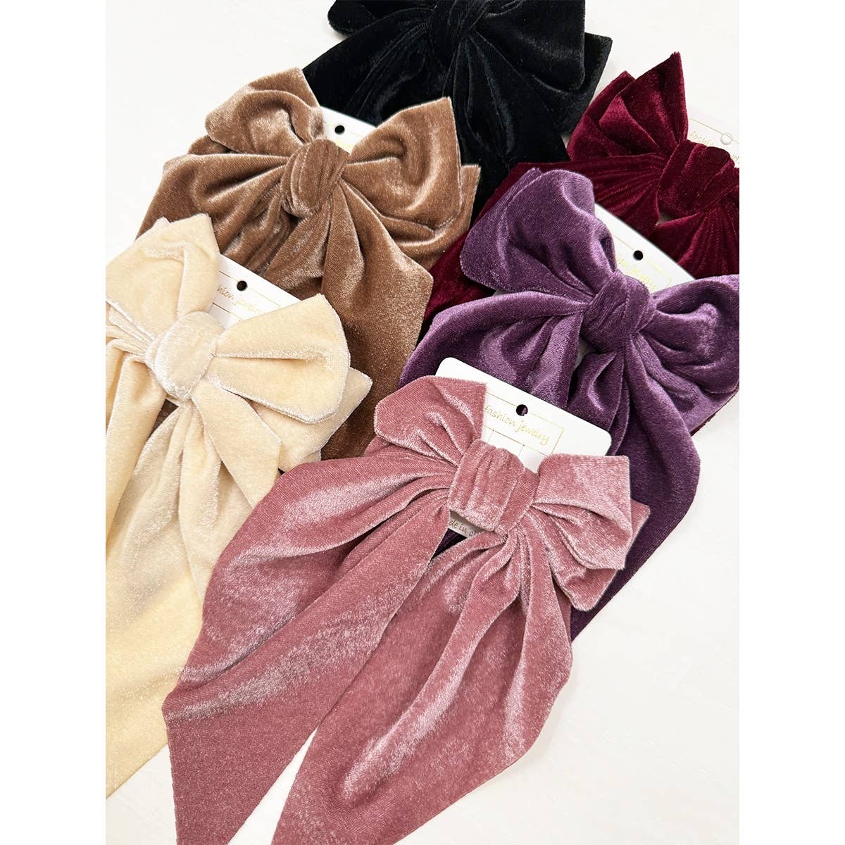 Darla Velvet Bow Clips