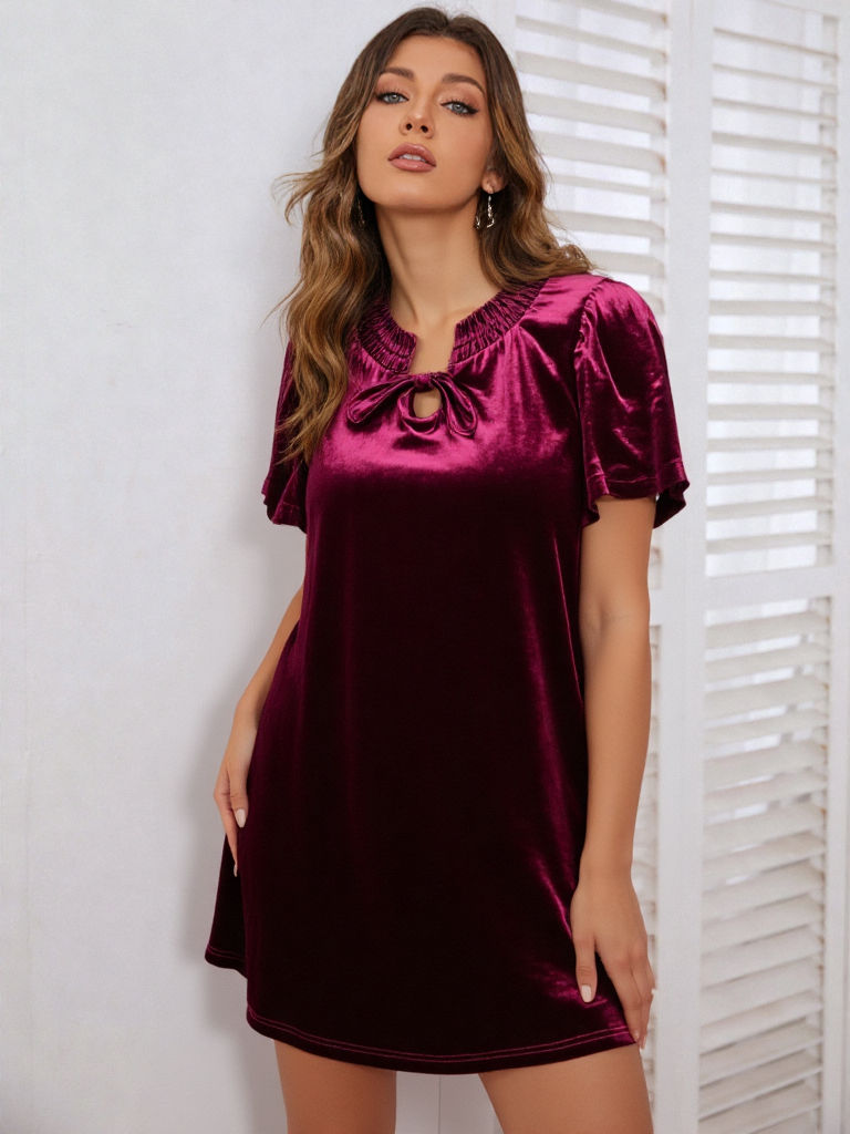 Mary Velvet Mini Dress