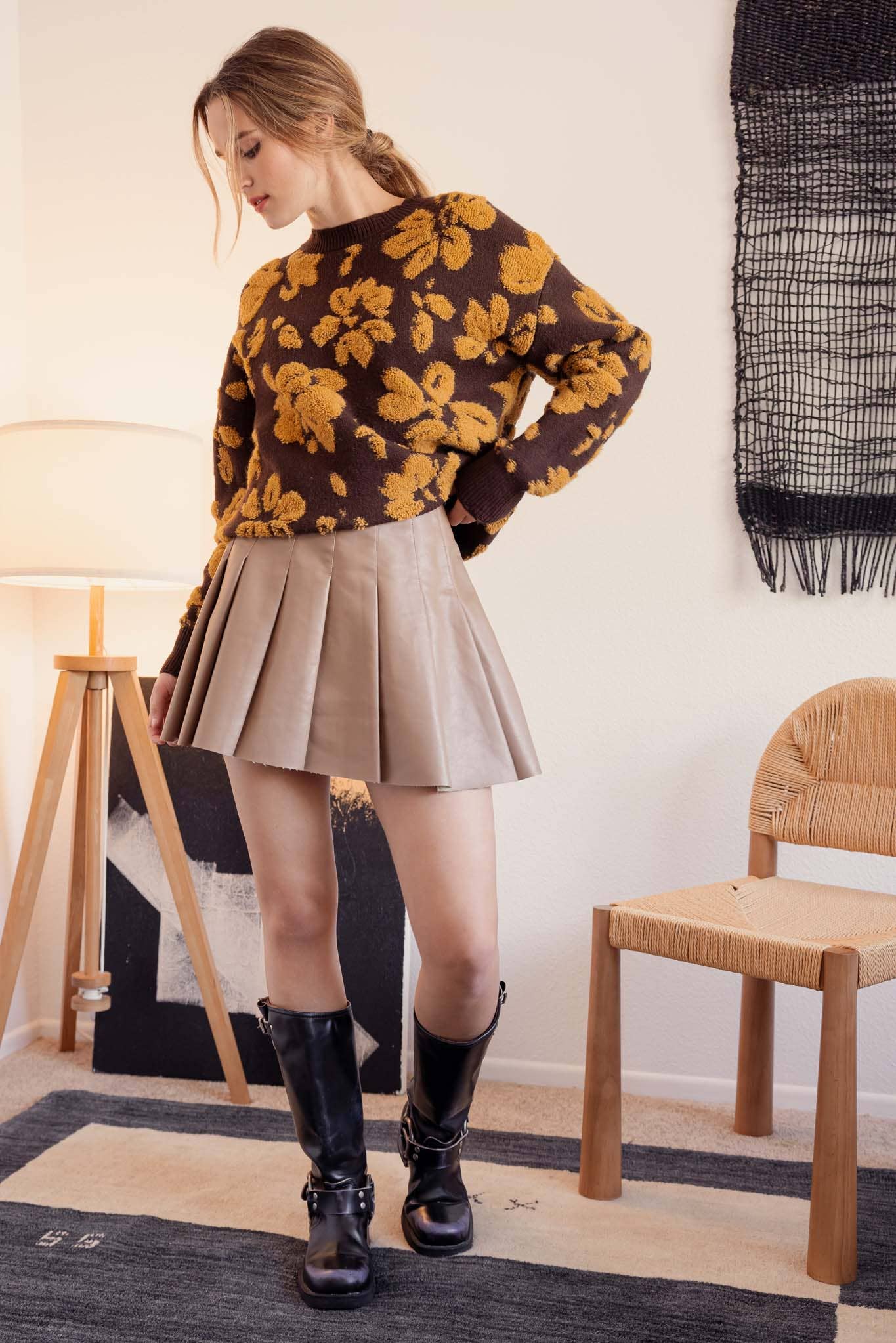 Sydney Floral Terry Sweater