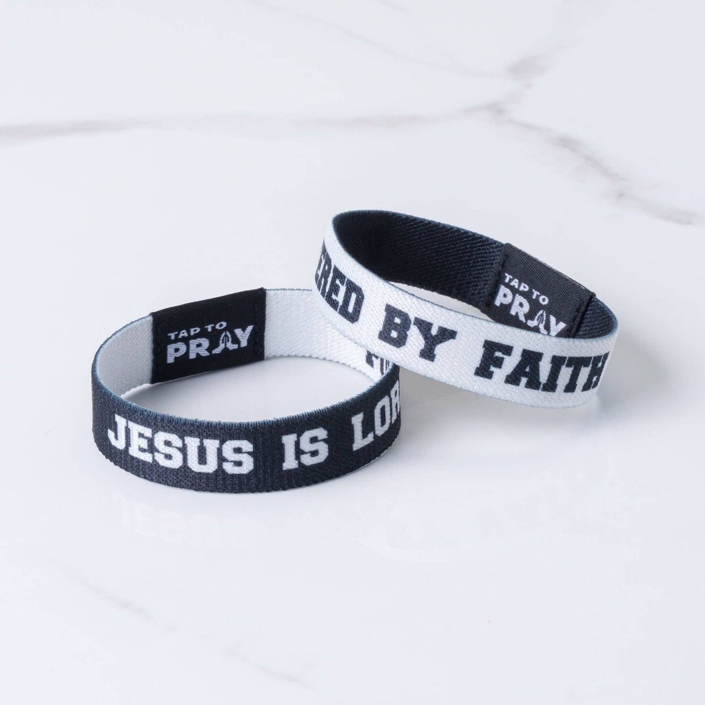 Tap To Pray Black & White - Jesus Is Lord