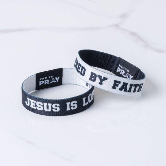 Tap To Pray Black & White - Jesus Is Lord