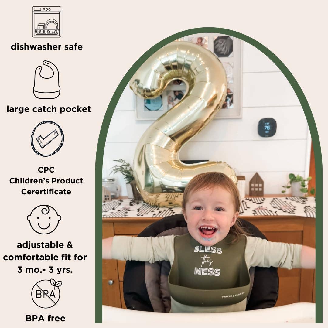 Bless this Mess -  Soft Waterproof Silicone Bib