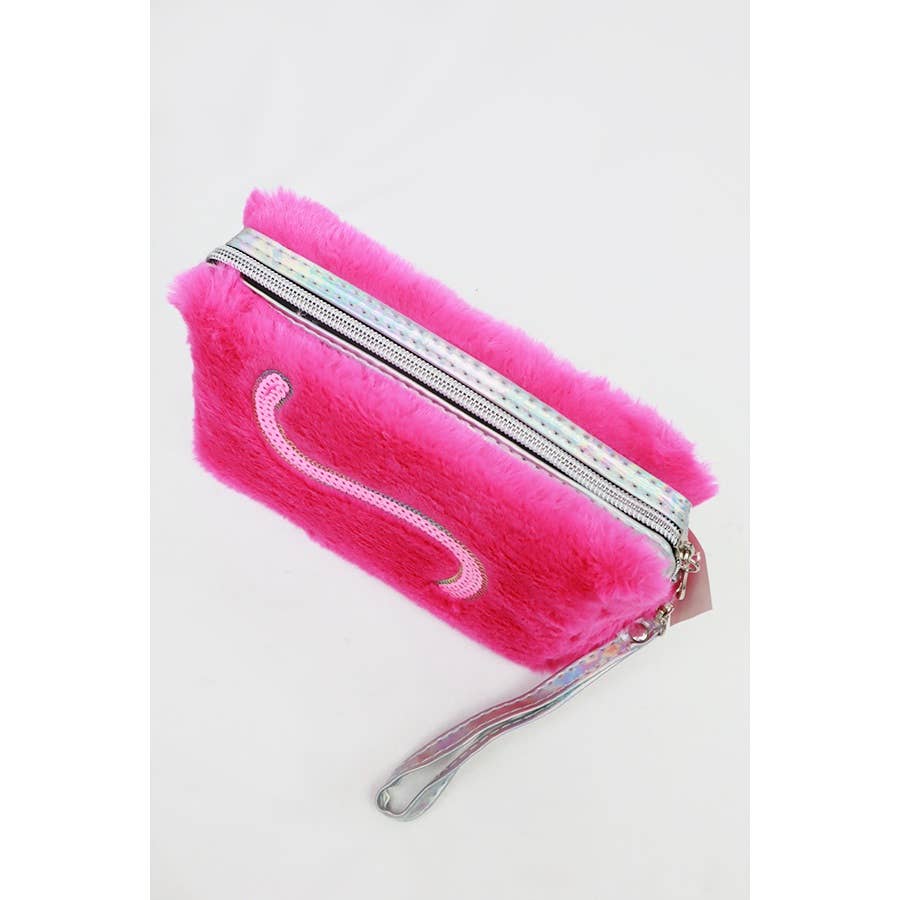 Soft Kitty Plush Cosmetic Pouch