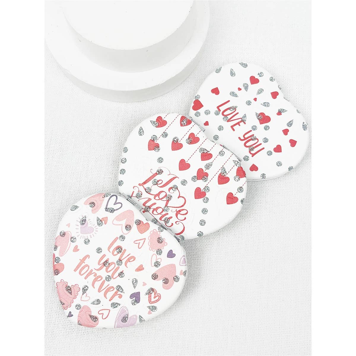 Valentines Heart Double Sided Mirror