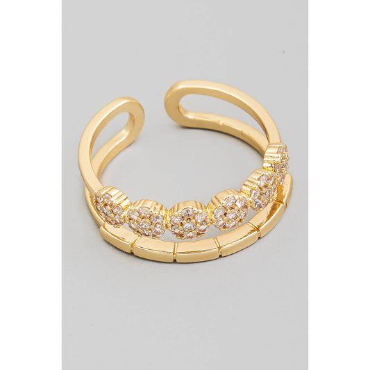 Adjustable Layered Metallic Ring