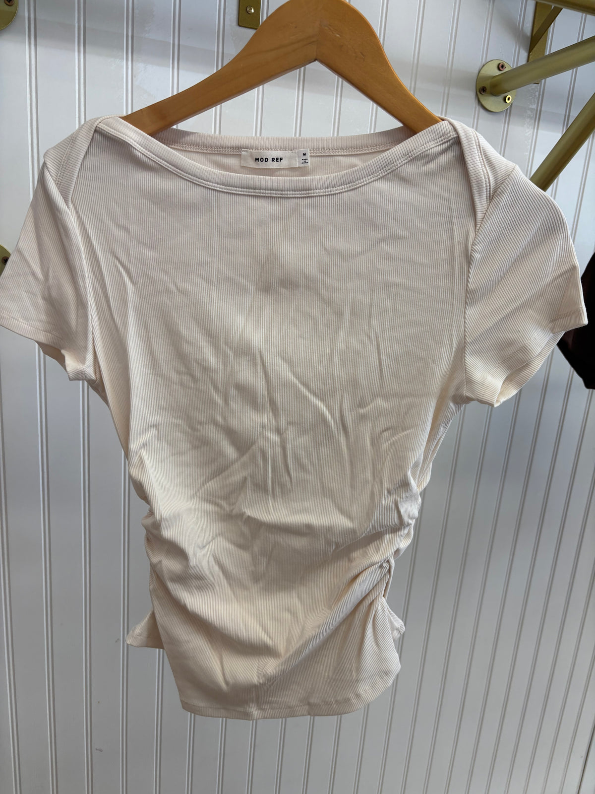 Tori Short Sleeve Side Ruched Top