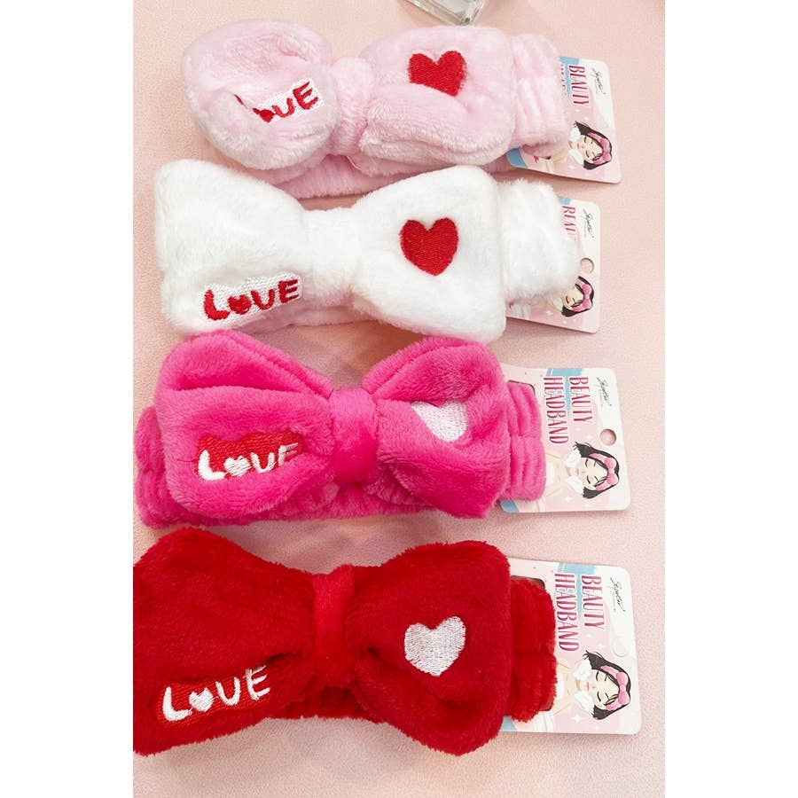 Love Heart Embroidered Headband