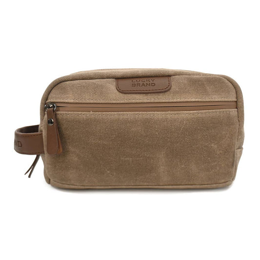 Lucky Brand - Men’s Brown Canvas Toiletry Bag