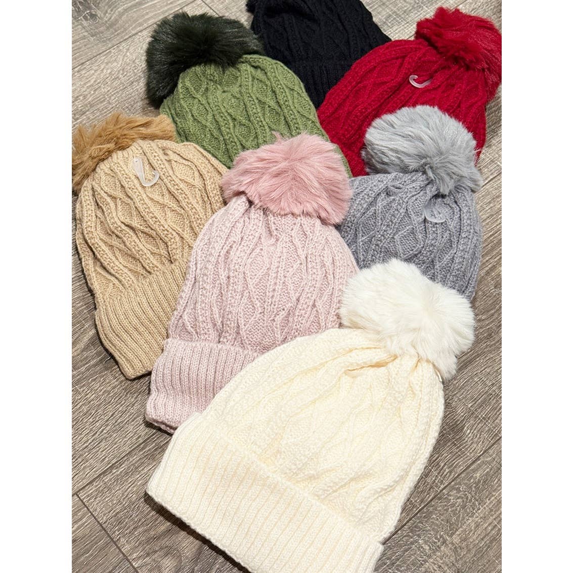 (SALE) Bailee Cable Knit Beanie