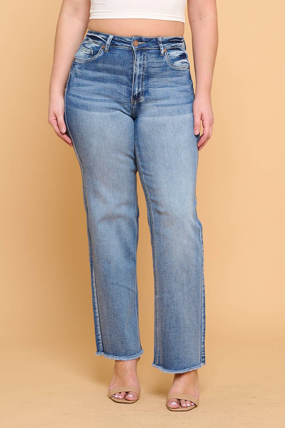 Monroe High Waisted Vintage Wash Jeans