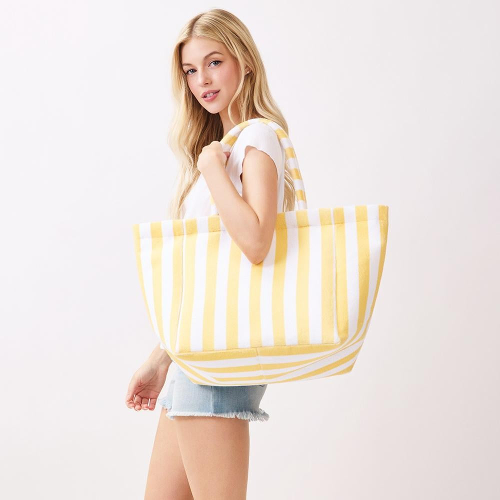 Anna Striped Tote Bag
