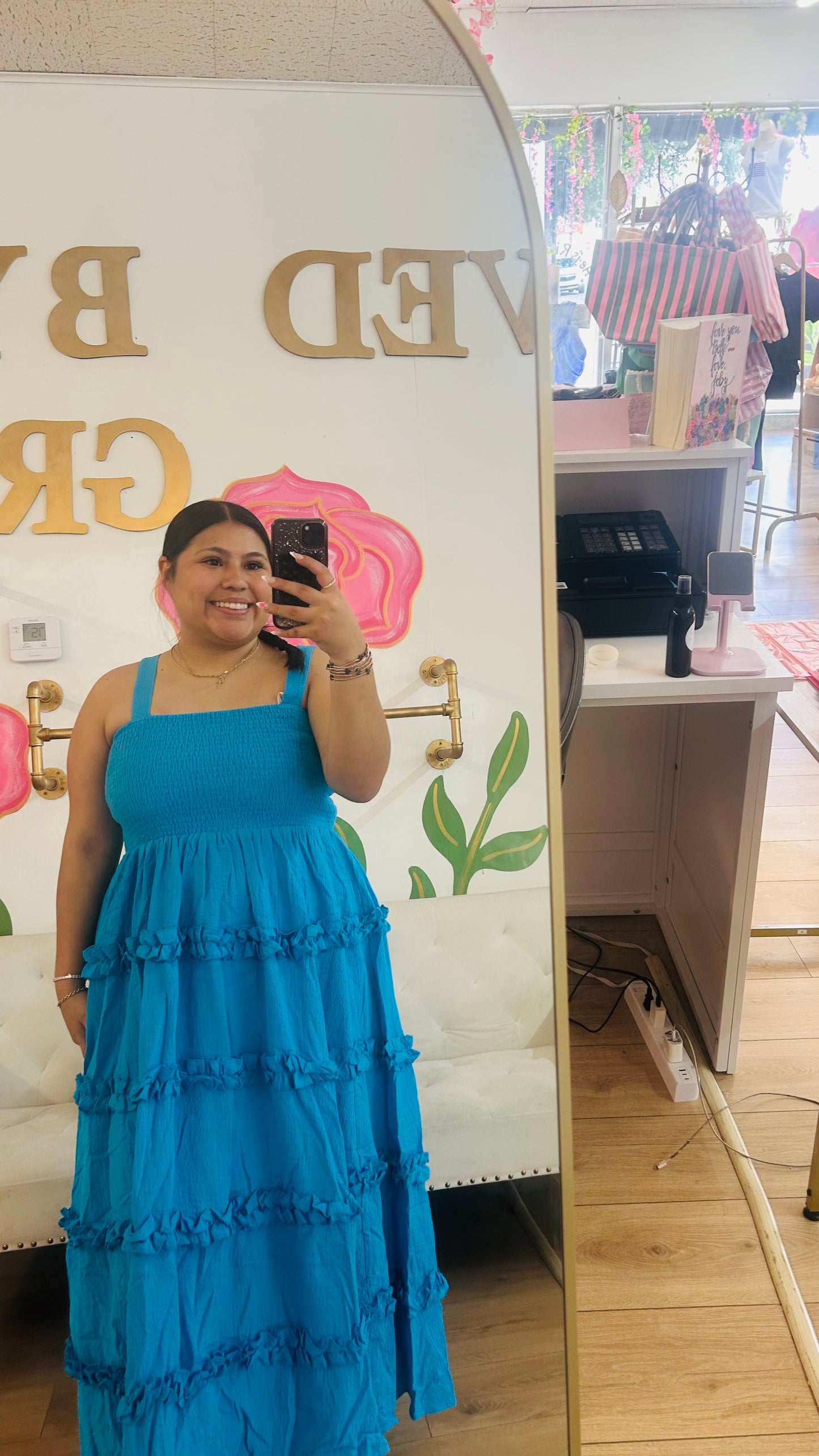 Hazel Ruffle Maxi Dress