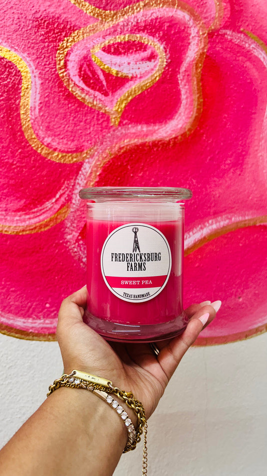 Sweet Pea (9oz) Fredericksburg Candle