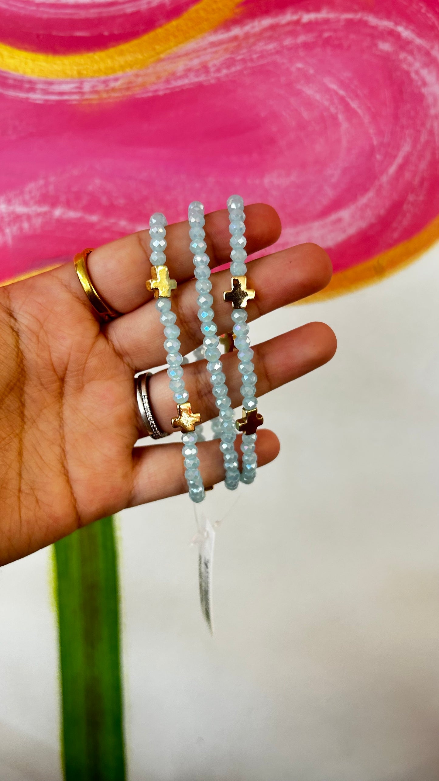 Nancy Cross Beaded Bracelets