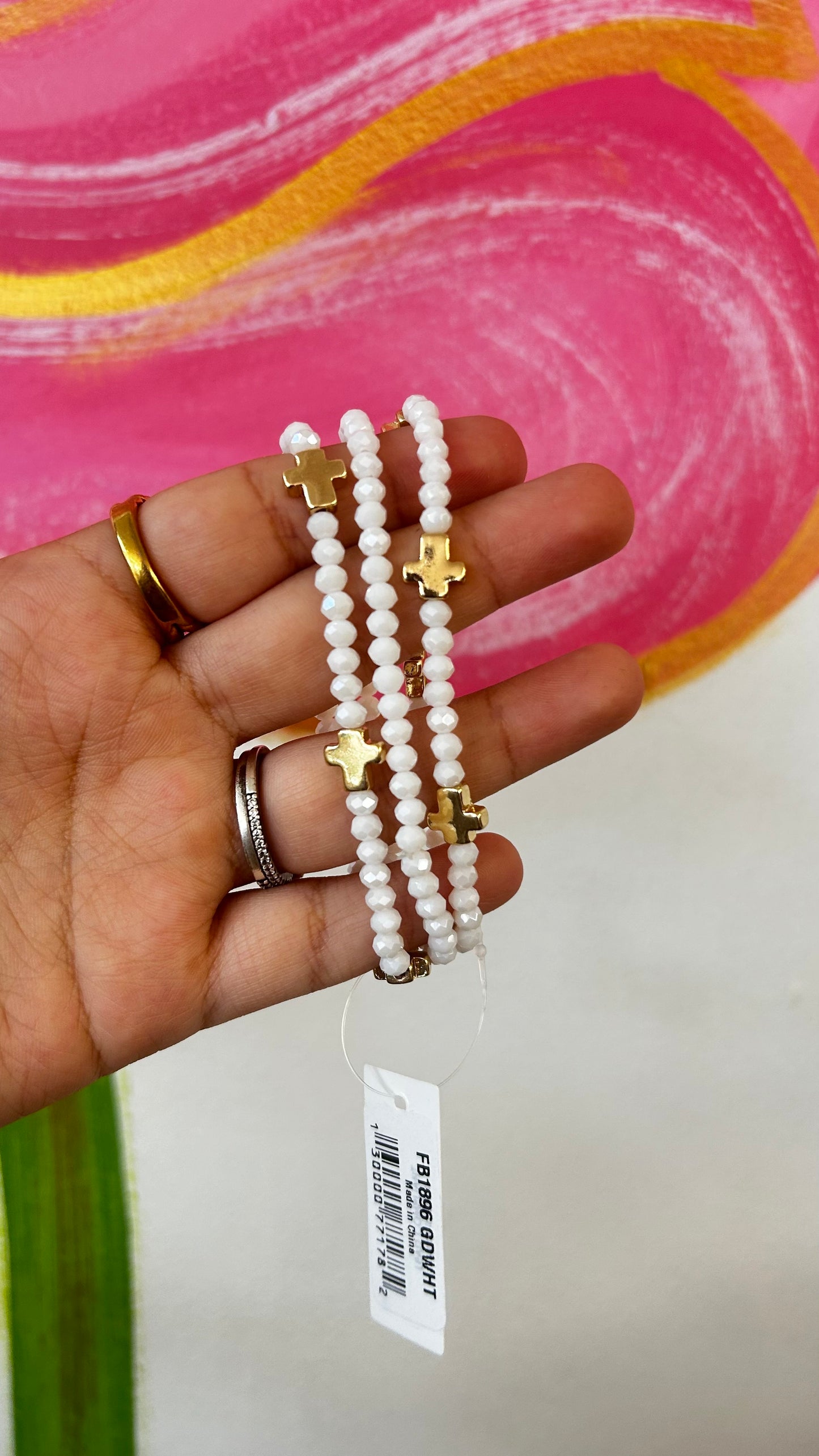 Nancy Cross Beaded Bracelets