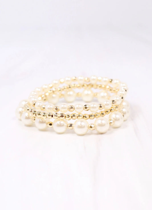 Ramos Pearl Stretch Bracelet Set